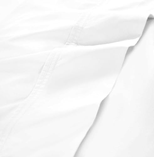 Superior Organic Cotton Deep Pocket Fitted Sheet White