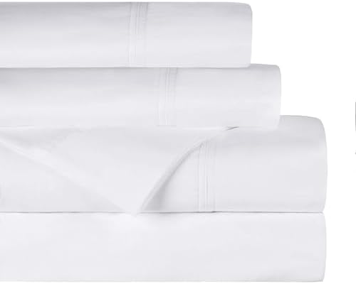 Superior Organic Cotton Deep Pocket Fitted Sheet White