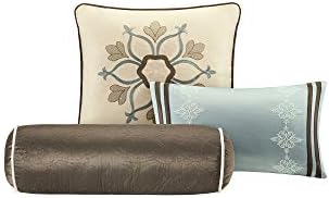 Madison Park Cozy Comforter Set Blue Queen 9 Piece