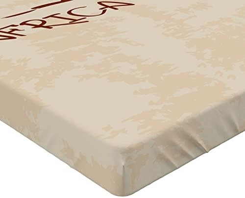 Ambesonne African Fitted Sheet Multicolor California King