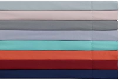 My World Solid Sheet Set Twin XL 3-Piece Red Polyester