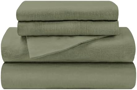 Superior Extra Soft All Season Flannel Sheet Set Sage California King