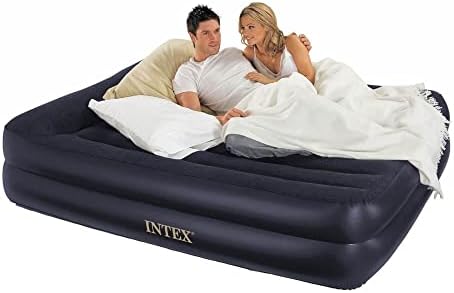 Intex Dura-Beam Raised Airbed with Pillow and Pump