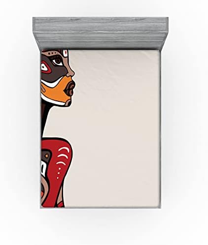 Ambesonne African Fitted Sheet - Multicolor California King