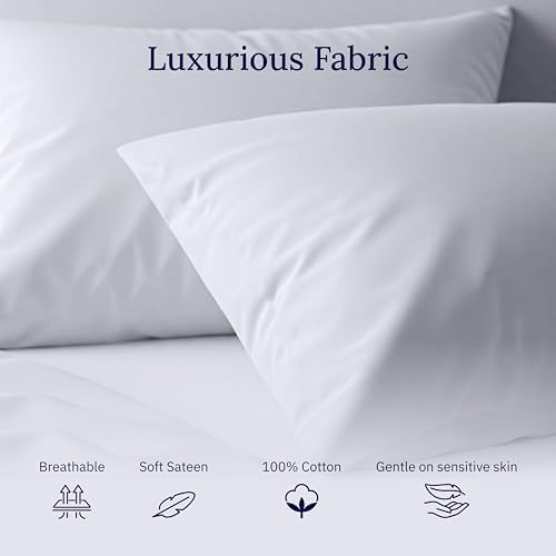 California Design Den 500 Thread Count Cotton Pillowcase Set of 2