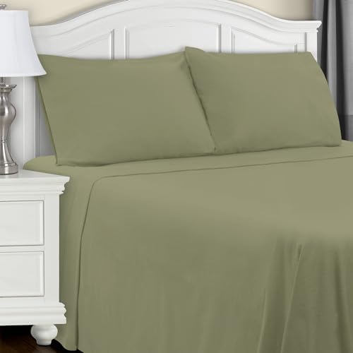 Superior Extra Soft All Season Flannel Sheet Set Sage California King