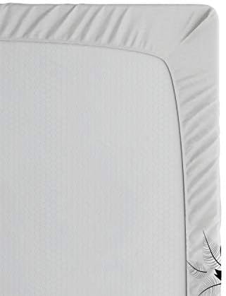 Ambesonne Gemini Fitted Sheet Set Black and White Abstract Design California King