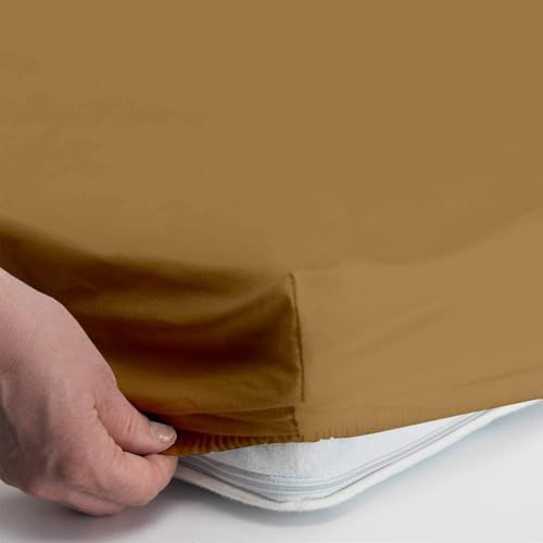 Happy At Home Microfiber RV Sheet Set 42x80 4-Piece Taupe