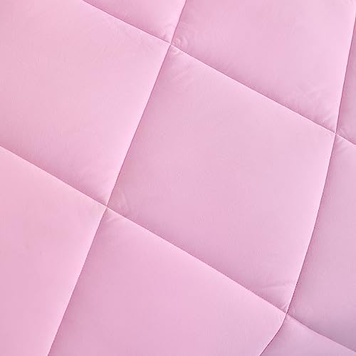 NTBAY Pink Twin Bed in a Bag Comforter Set