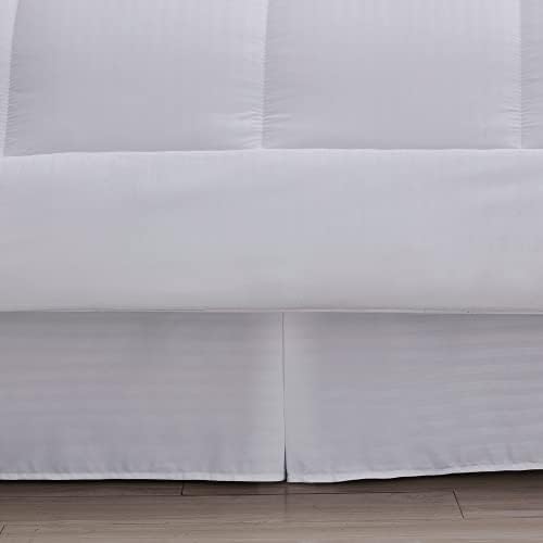 Twin Comforter Set Dobby White 6 Piece Bed in a Bag