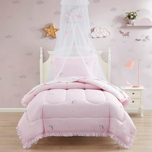 Sweet Home Collection Kids Bedding Set Rainbow Unicorn 1