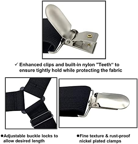 RayTour Sheet Straps Bed Sheet Keeper Holder Set of 4