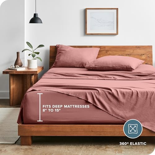 Bare Home Ultra Soft Sandwashed Full Sheet Set 1