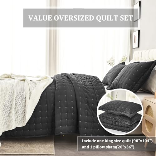 OFIXI King Size Quilt Set with 3 Pillow Shams
