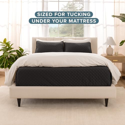 Bare Home Coverlet Set - King Black