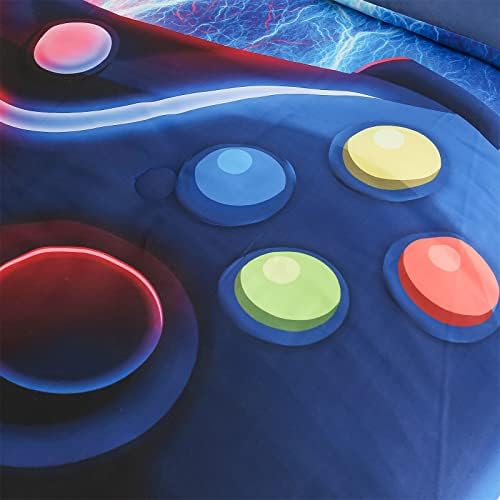 Meeting Story Gamer Bedding Set Queen Red Blue