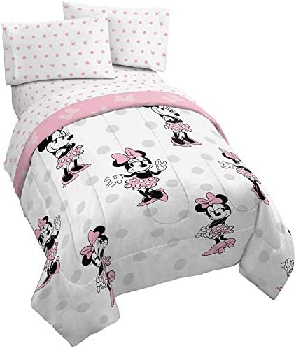 Jay Franco Disney Minnie Mouse Dots 4 Piece Twin Bed Set