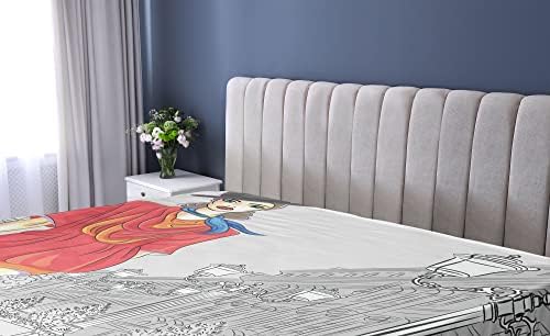 Ambesonne California King Fitted Sheet with Urban Fashion Print