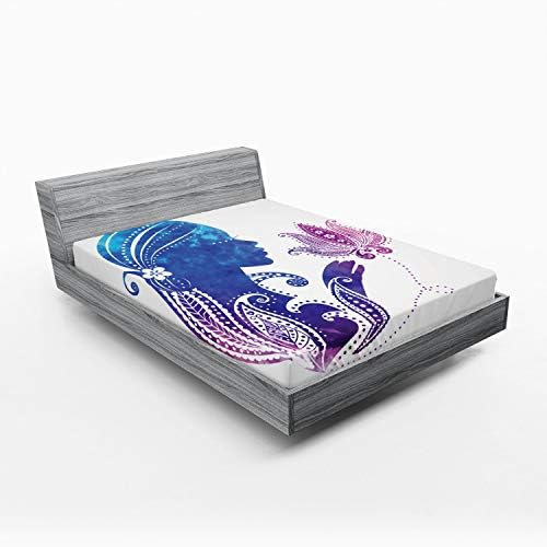 Ambesonne Microfiber Girl Sheet with Flowers