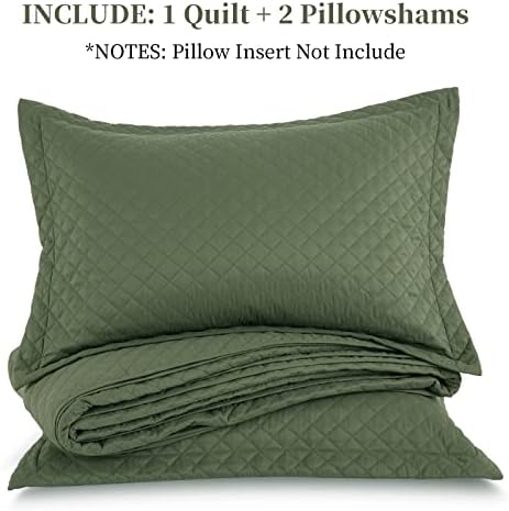 HOMBYS 3 Piece King Quilt Set Bedspread