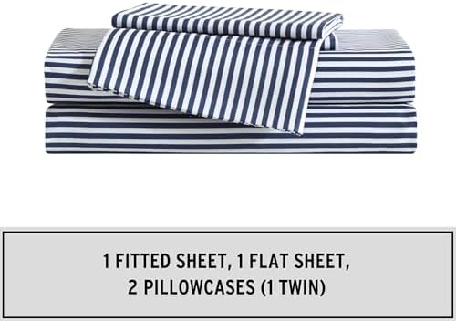Eddie Bauer Kids Twin XL Sheets with Sham Stain-Resistant and Super Soft
