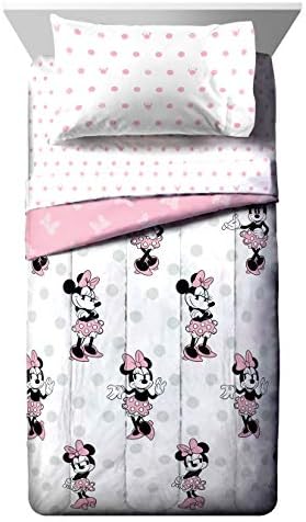 Jay Franco Disney Minnie Mouse Dots 4 Piece Twin Bed Set