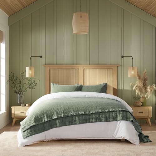 EVERGRACEHOME Stonewashed Cotton Quilt Set Full Queen