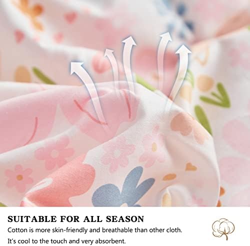 Joyreap 3pcs Floral Cotton Comforter Set for Girls