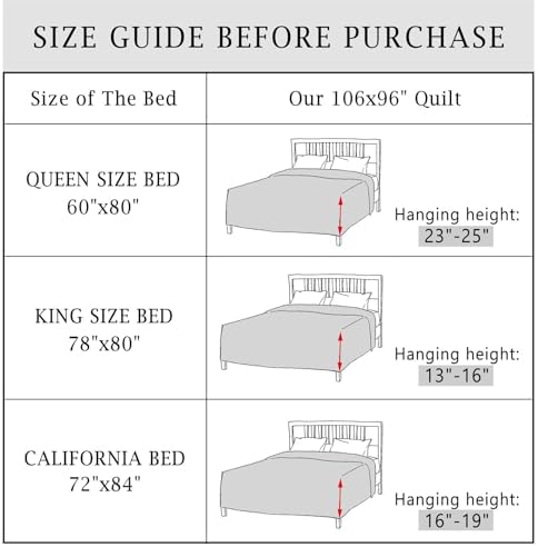 Cmfshape King Size Quilt Set Sage Green Coin Pattern 3 Piece