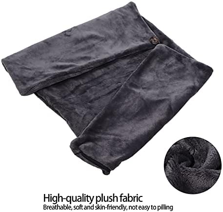 Warm Blankets Portable Heated Shawl with Button Design