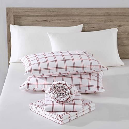Eddie Bauer Twin Flannel Sheet Set - Cozy Breathable and Oeko-Tex Certified
