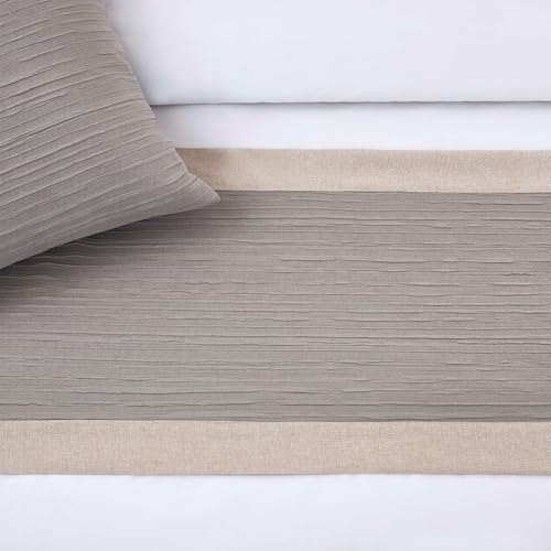 Luxury Cotton Bed Runner with Pillow Cover Protector