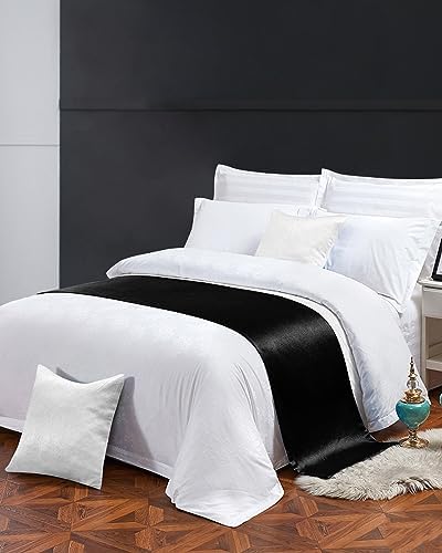 Sabolny Black Bed Runner Scarf King Size