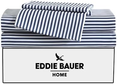 Eddie Bauer Kids Twin XL Sheets with Sham Stain-Resistant and Super Soft