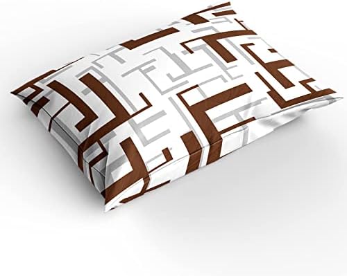 Sabolny Queen Size Modern Brown Duvet Cover Set