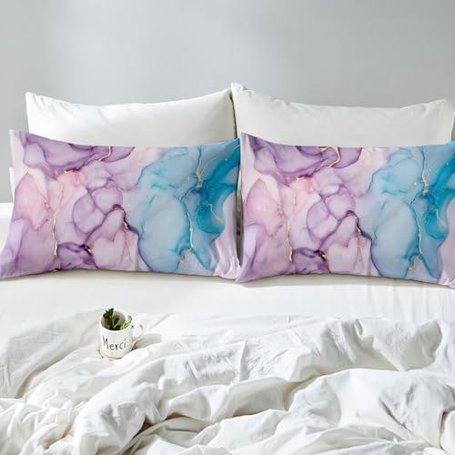 Feelyou Marble Design Bed Sheet Set TwinXL 2Pcs