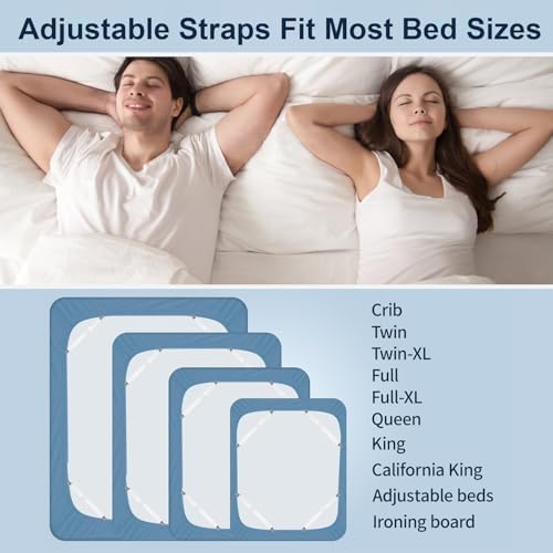 Premium Adjustable Bed Sheet Clips with Elastic Straps and Clips