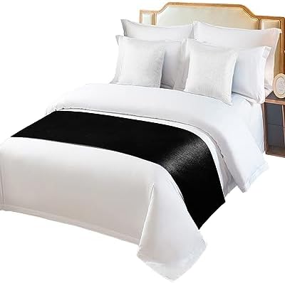 Sabolny Black Bed Runner Scarf King Size