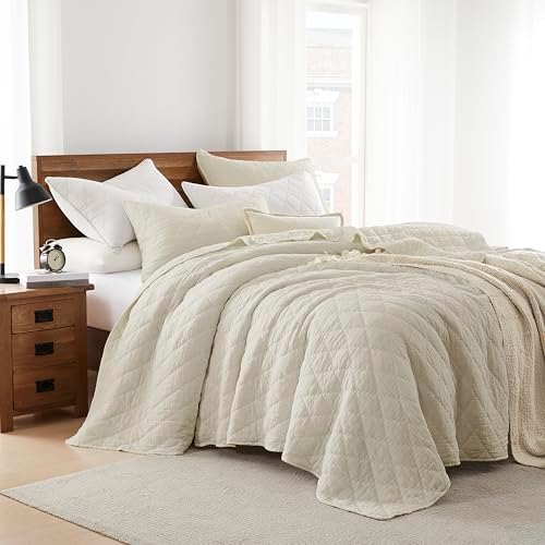 Palassio Beige Twin Quilt Set with 1 Sham 1