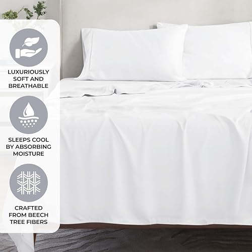 Superior Modal from Beechwood Sheet Set California King White