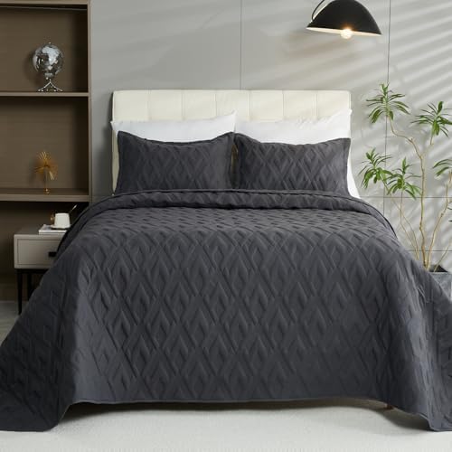 Cmfshape Diamond Embroidery Quilt Set 3 Piece King Size