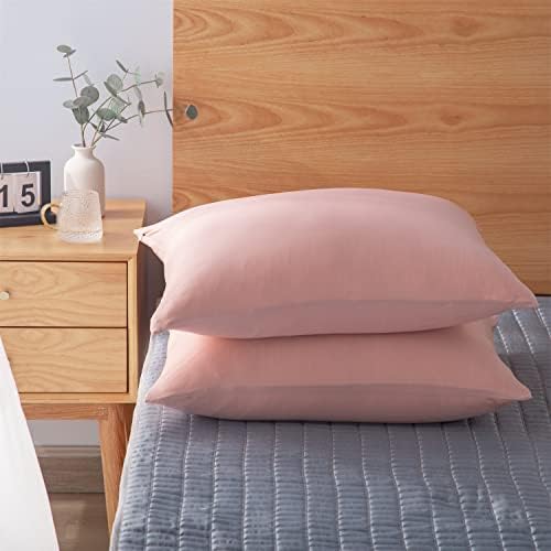KASENTEX Zipper Cooling Pillowcase Set of 2 - Rose Pink