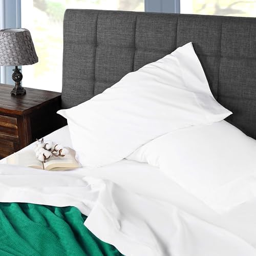Superior Organic Cotton Deep Pocket Fitted Sheet White