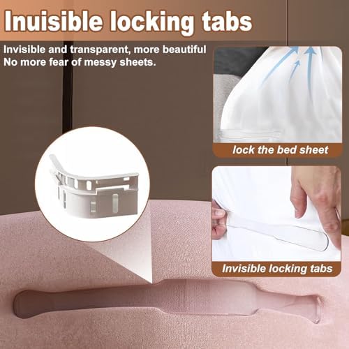 Grngven Bed Sheet Holder 4Pack - Secure Fit Durable Elastic Straps
