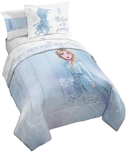 Disney Frozen 2 Elsa 7-Piece Bed Set - Reversible Comforter Sheets
