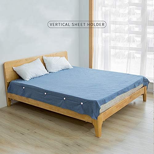 Toosunny 4 Pieces Sheet Holders No Elastic Easy Install