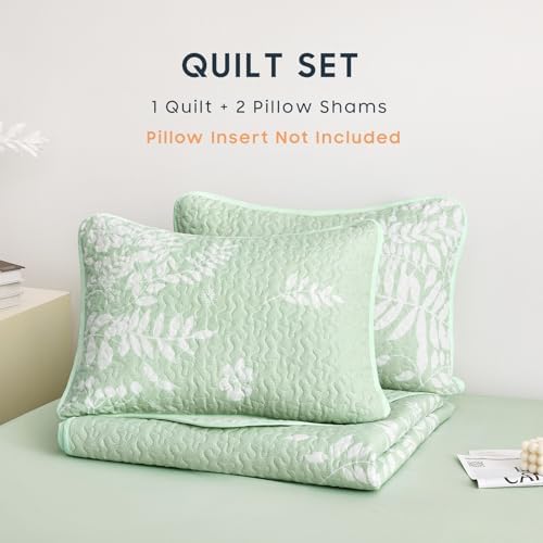 Wake In Cloud Floral Quilt Set King Size 3 Pieces