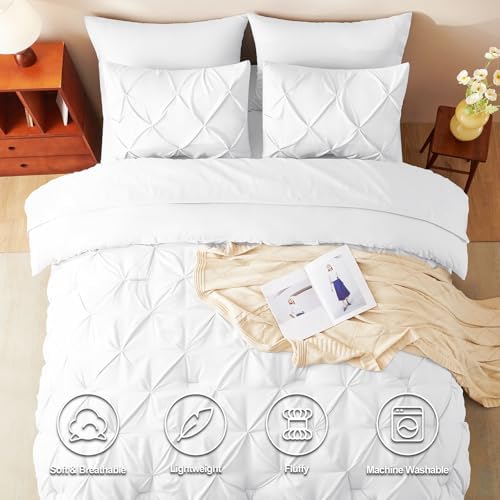 CozyLux Twin Bed in a Bag Set 5 Pieces Comforter