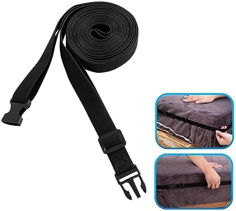 Adjustable Elastic Bed Sheet Straps for All Mattress Sizes