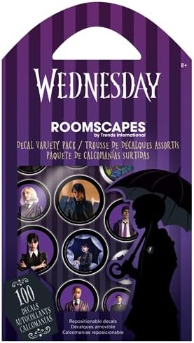 Wednesday Addams Twin Bedding Set with Decals